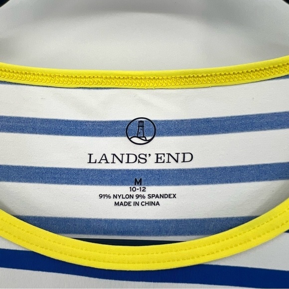 Lands’ End Two Swim Shirt UPF Protection RashGuard Nautical Size M - Picture 4 of 8